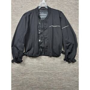 Fieldsheer Jacket Mens Large Black Motorcycle Riding Short Mesh Lined Biker